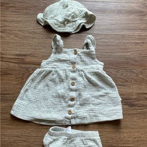 Organic cotton baby girl dress